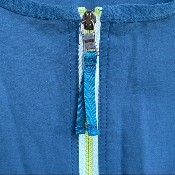 Title Nine Blue Trail Mix Sleeveless Zip Front Athletic Dress XS Outdoor Sports - Picture 4 of 7
